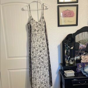 O'Neill Black and White Floral Maxi Dress